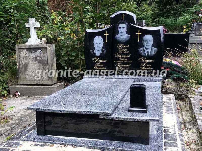 Пам'ятники подвійні гранітні виготовлення у львові
