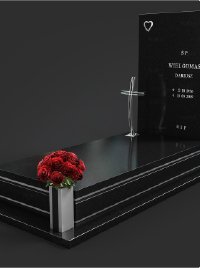 Ексклюзивний пам'ятник із темного граніту львів