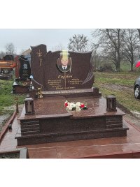 Пам'ятник гранітний для двох поховань буськ львівська область