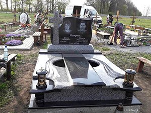 Пам'ятник гранітний для двох поховань борислав львівська область